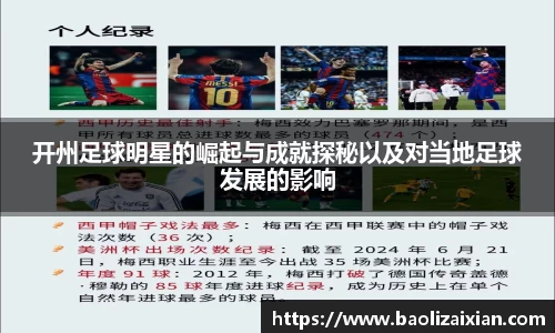 开州足球明星的崛起与成就探秘以及对当地足球发展的影响
